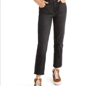 Madewell Perfect Vintage Crop Jean - washed black